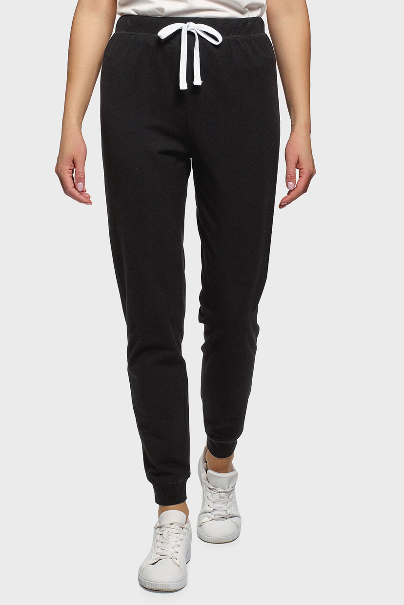 

Женские черные спортивные брюки Oodji  16701082/47420/2900N, Женские черные спортивные брюки Oodji S 16701082/47420/2900N