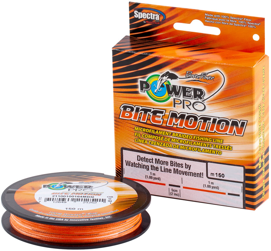 

Шнур Power Pro Bite Motion 150 м 0.15 мм 9 кг Orange/Black (22667869)