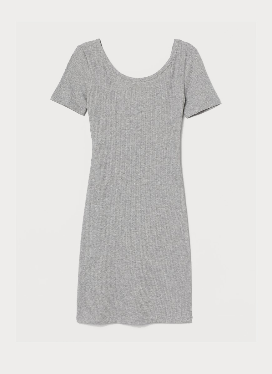 

Платье H&M 8290541dm L Серый меланж