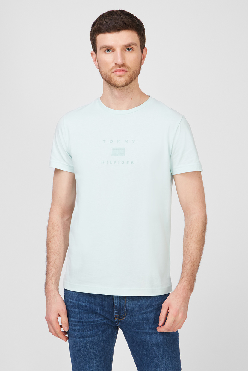 

Мужская мятная футболка Tommy Hilfiger L MW0MW16576