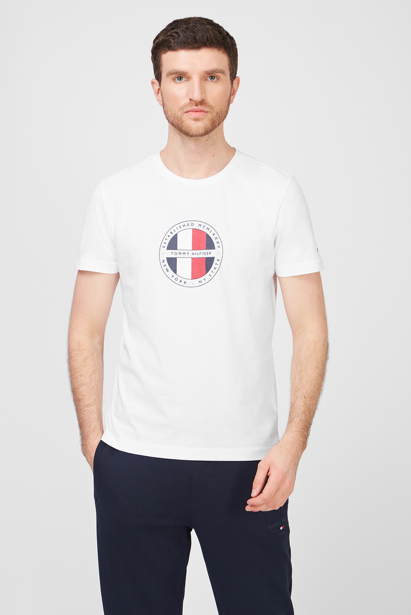 

Мужская белая футболка CIRCULAR LOGO Tommy Hilfiger XXL MW0MW16593
