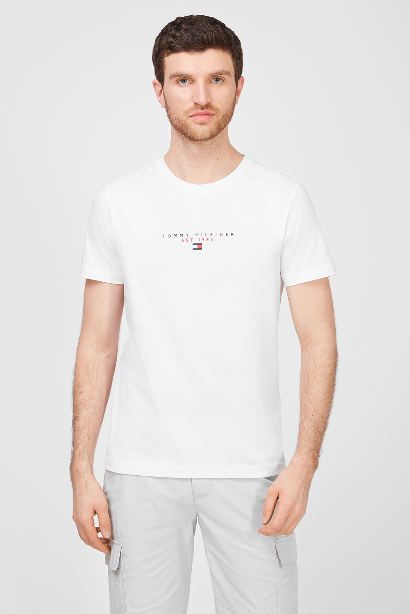 

Мужская белая футболка ESSENTIAL Tommy Hilfiger L MW0MW17676