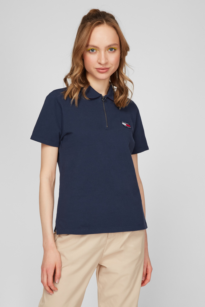 

Женское синее поло Tommy Hilfiger S DW0DW09146