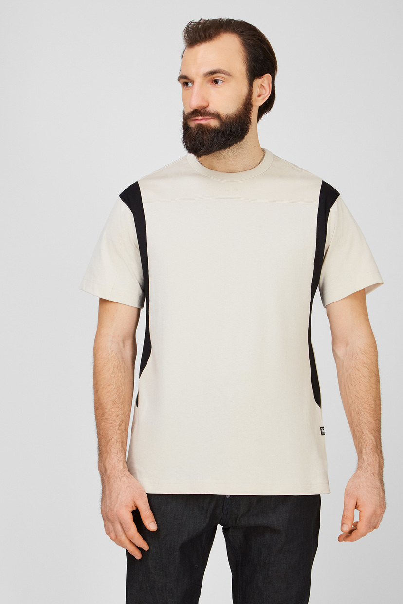 

Мужская бежевая футболка Moto Mesh Motac G-Star RAW L D19209,C336