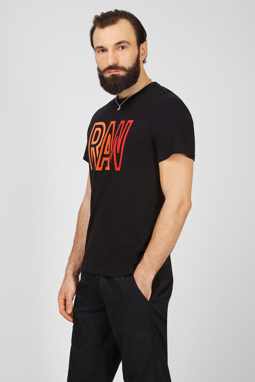 

Мужская черная футболка Raw G-Star RAW S D19216,336