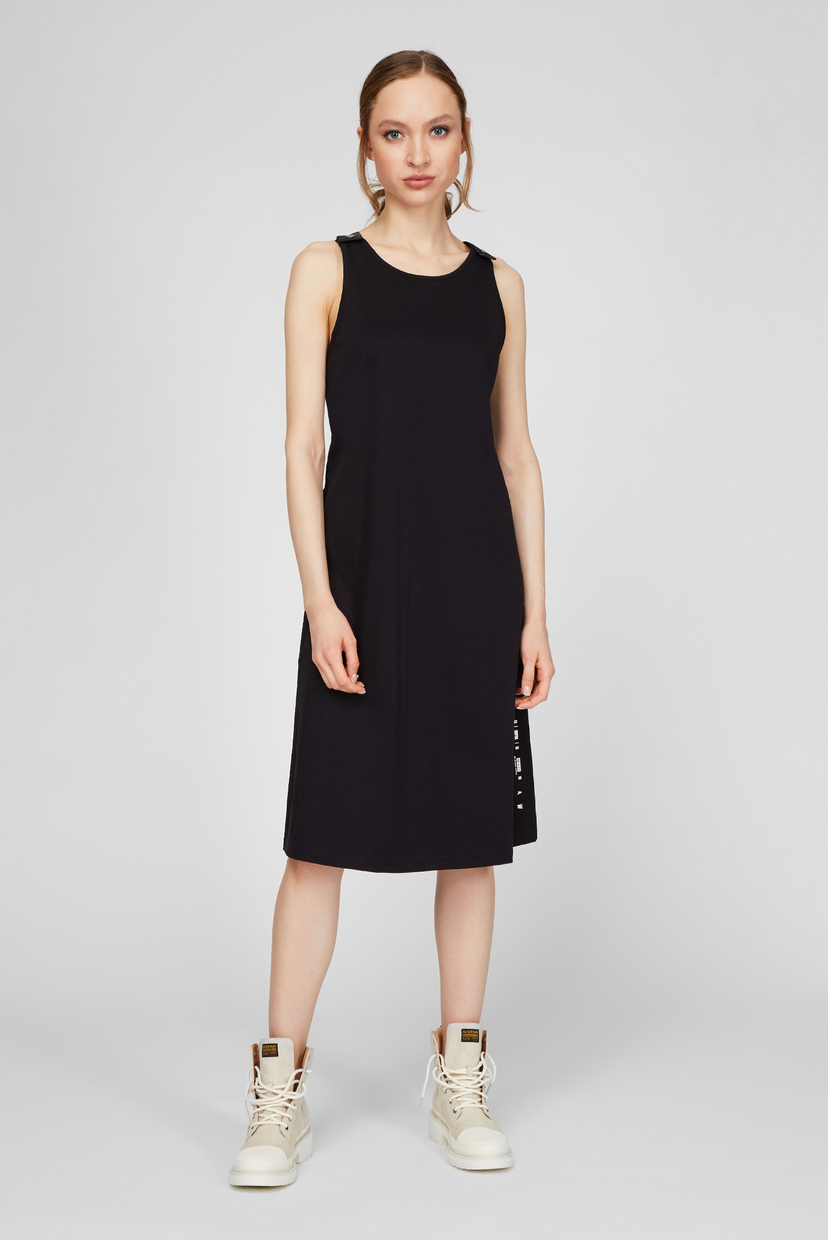 

Женское черное платье A-line dungaree G-Star RAW S D19295,C674