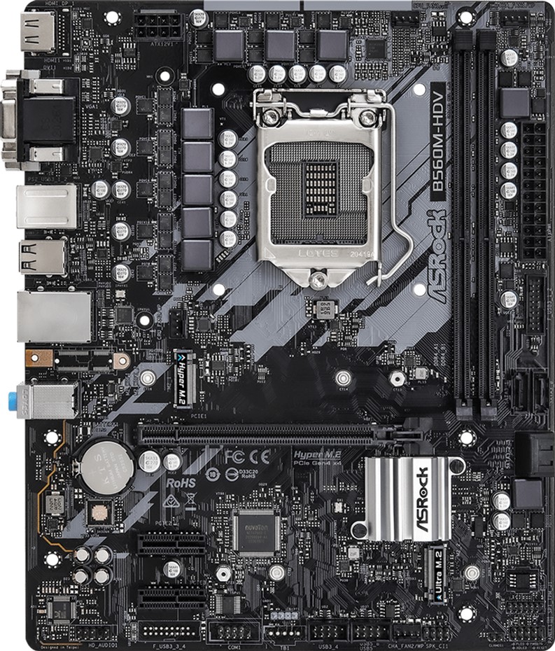 

Материнская плата ASRock B560M-HDV (s1200, Intel B560, PCI-Ex16)