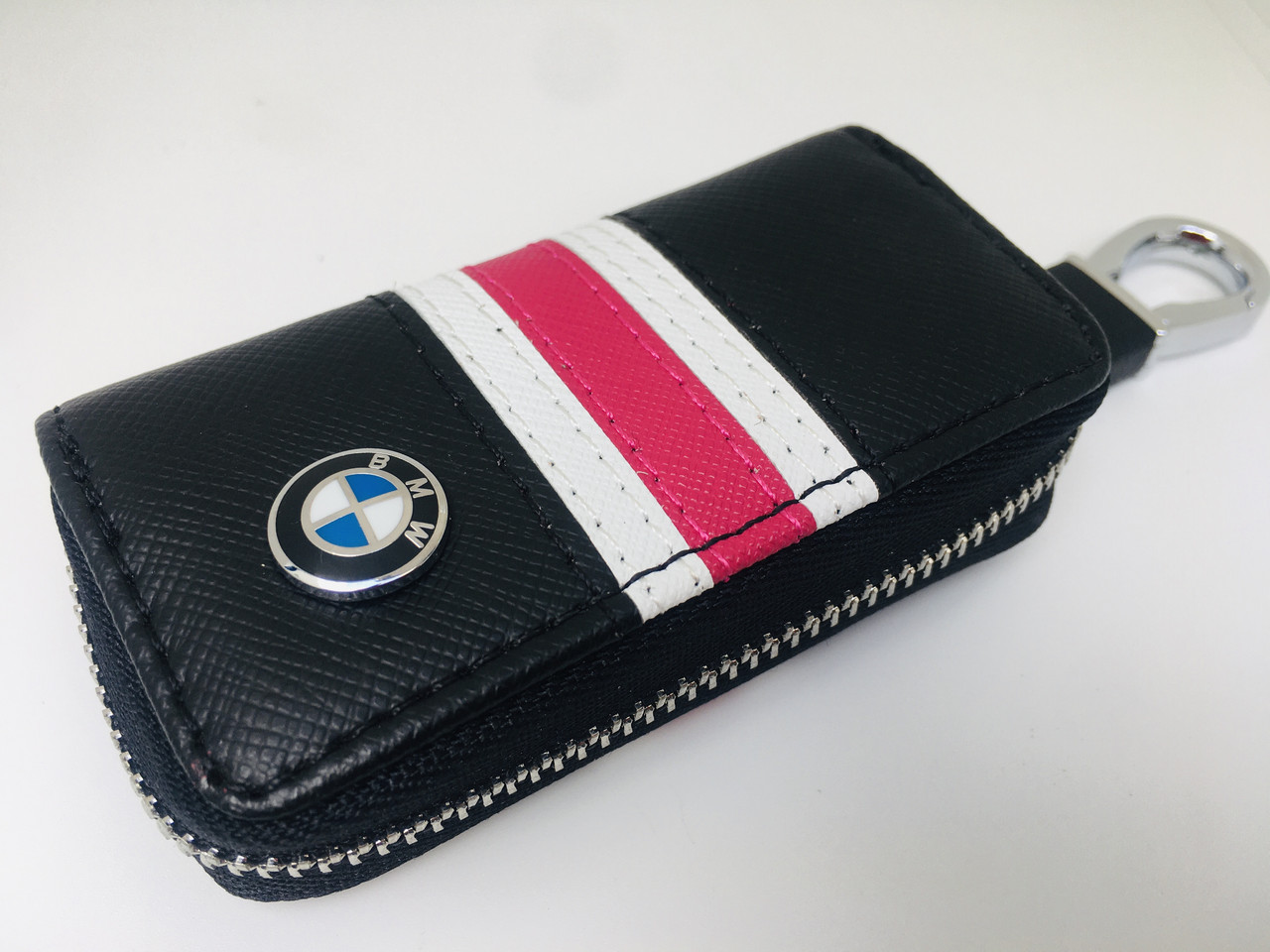 

Ключница для авто KeyHolder Prestige Car BMW Черно-белая с красным