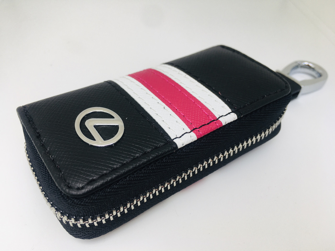 

Ключница для авто KeyHolder Prestige Car LEXUS Черно-белая с красным