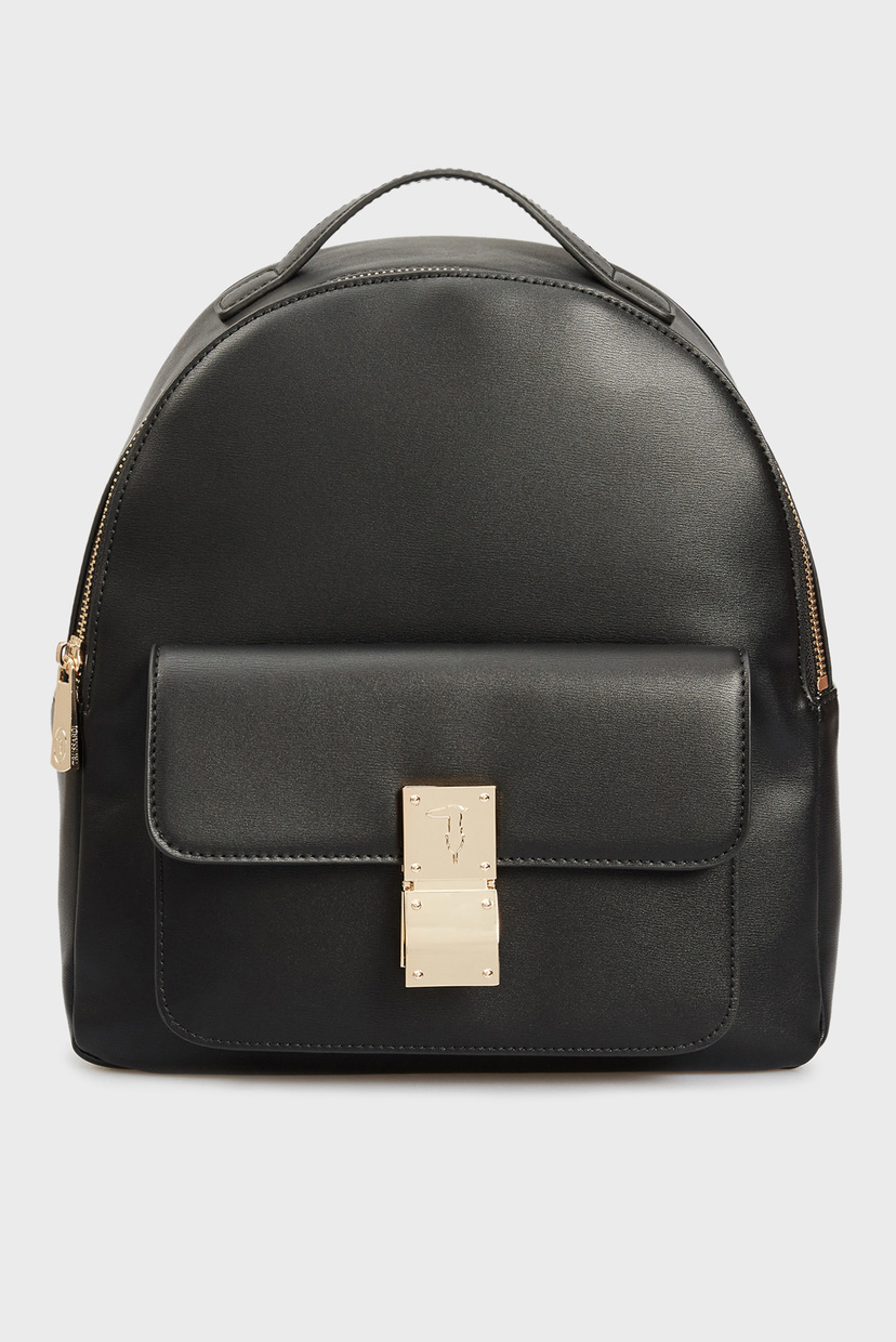 

Женский черный рюкзак PRE LIONE BACKPACK MD SMOOTH ECOLEATHER Trussardi Jeans OS 9Y099998/75B01124
