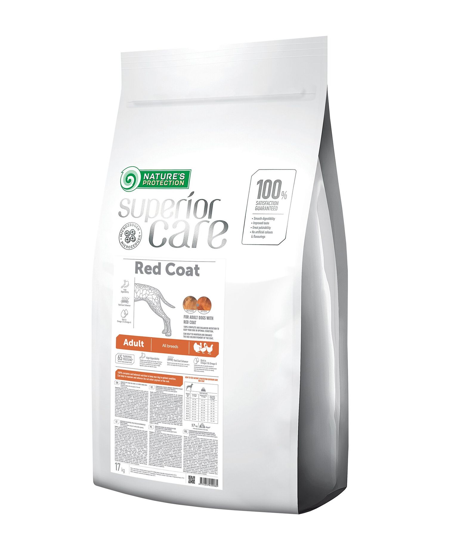 

Корм для собак с рыжей шерстью Nature's Protection Superior Care Red Coat 17 кг