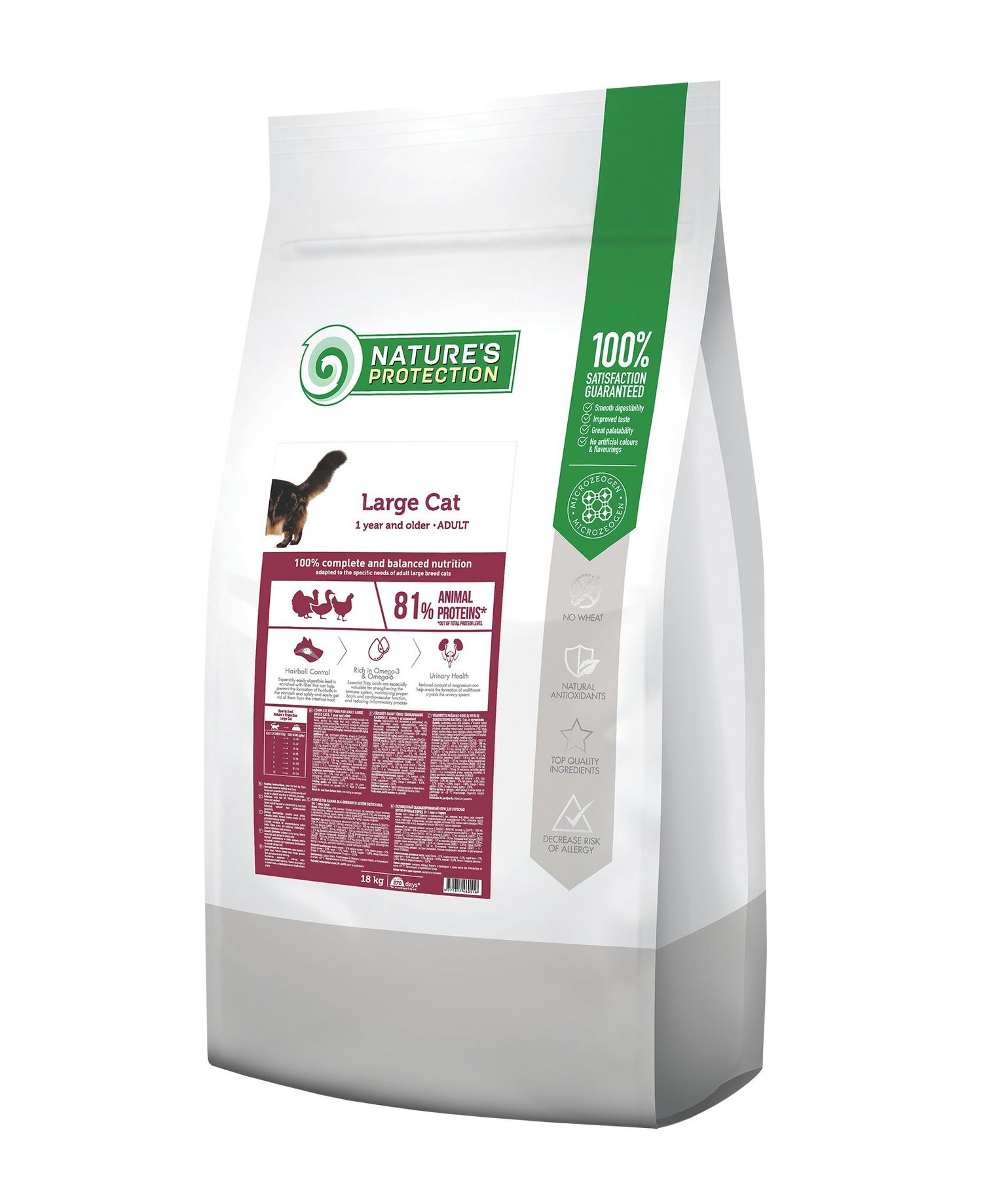 

Корм для кошек крупных пород Nature's Protection Large Cat 18 кг