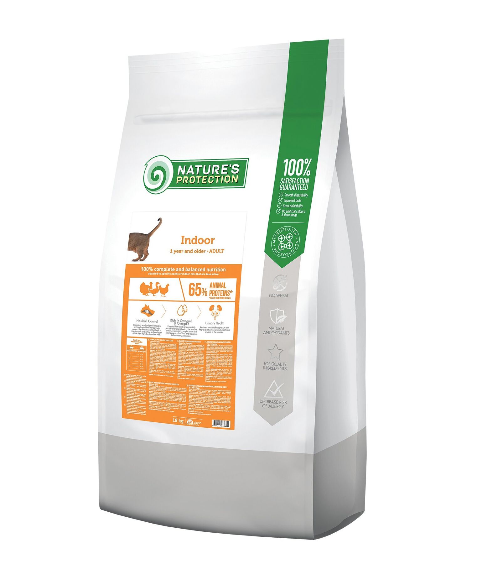 

Корм для кошек живущих в помещении Nature's Protection Indoor 18 кг