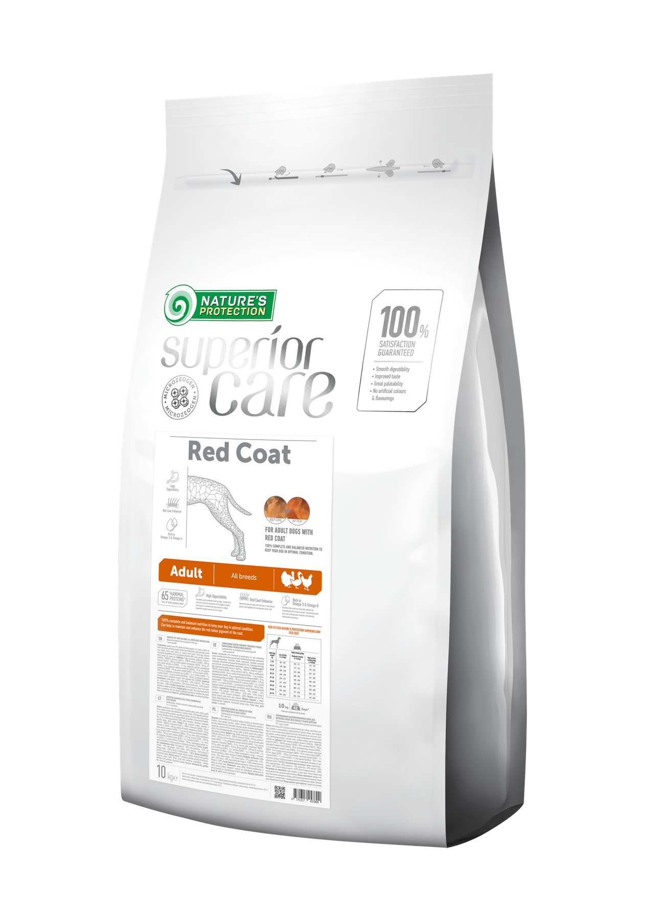 

Корм для собак с рыжей шерстью Nature's Protection Superior Care Red Coat 10 кг