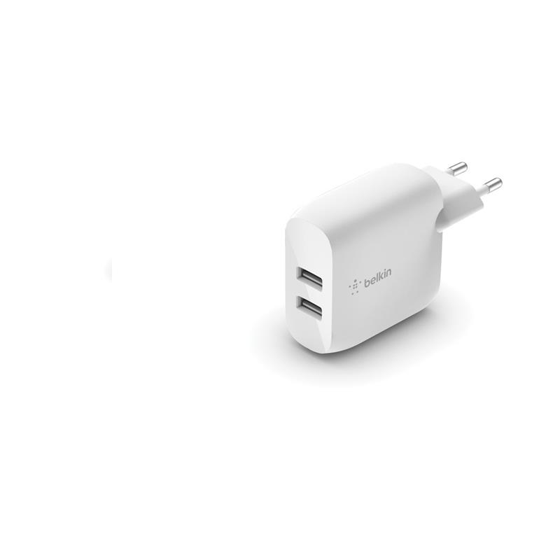 

Сетевое ЗУ Belkin Home Charger 24W DUAL USB 2.4A, white