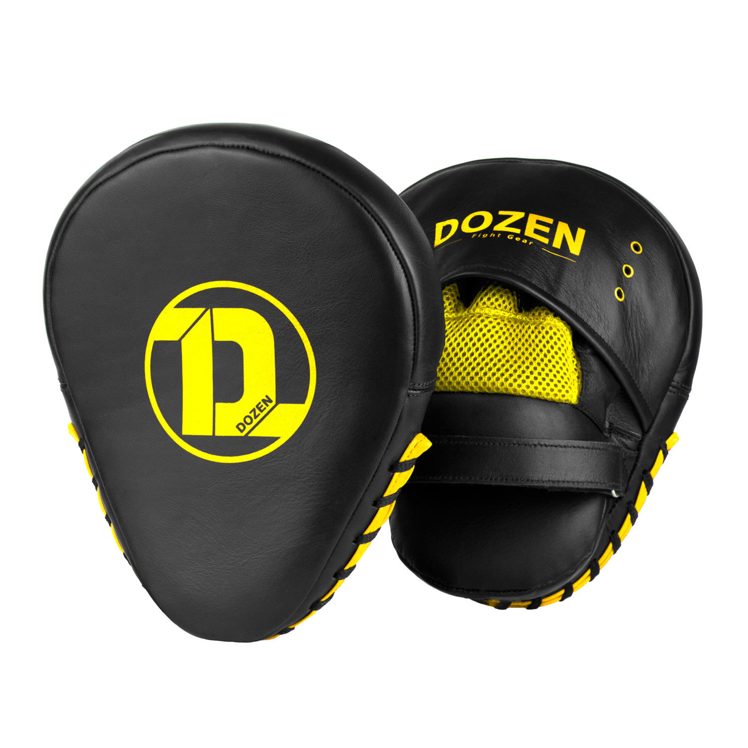 

Лапы Dozen Monochrome Training Focus Mitts Black/Yellow