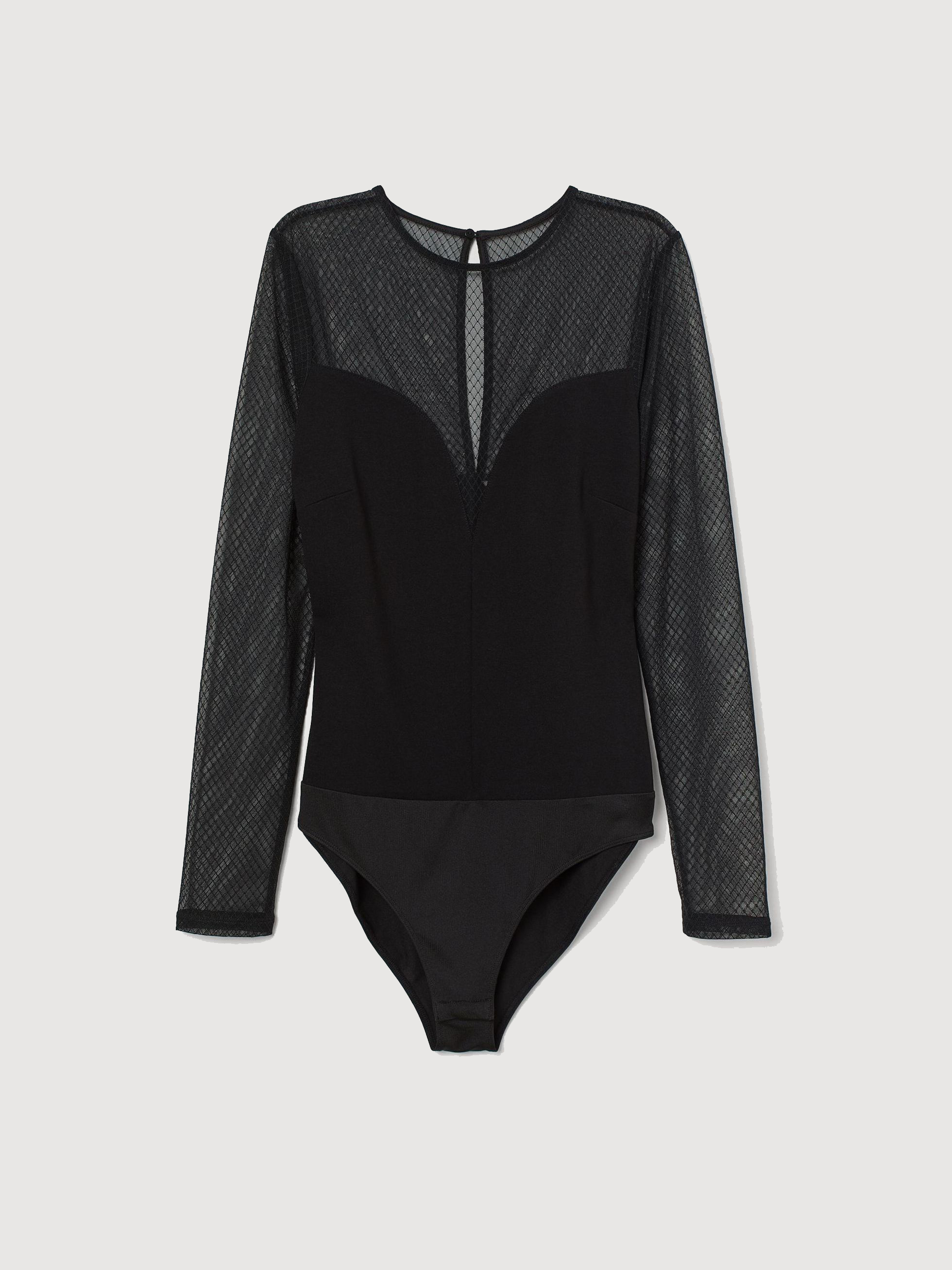 

Боди-блузка H&M 97162091 S Черная