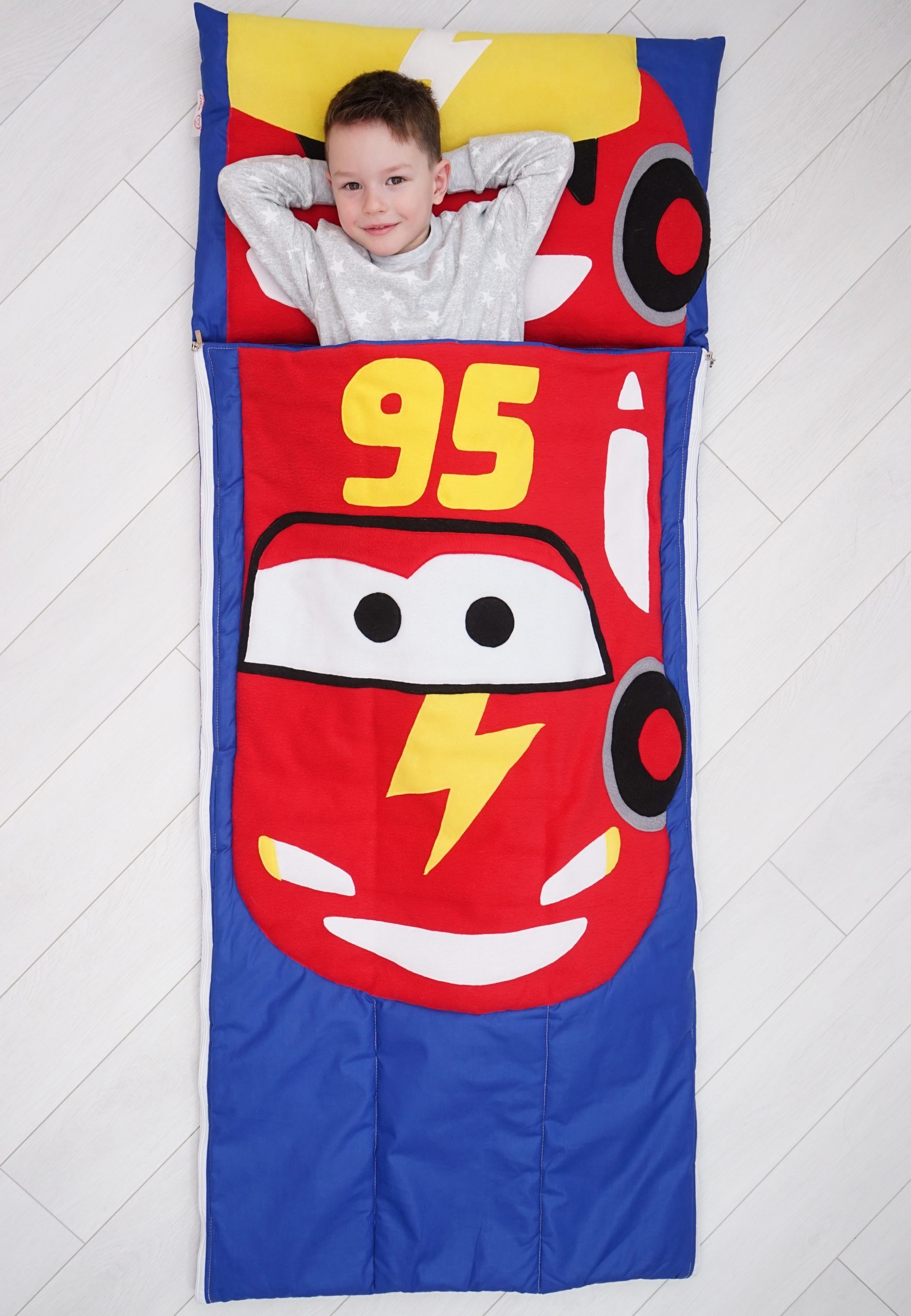 

Спальний мішок дитячий сліпик Nighty Night Машинка М 140X70 см