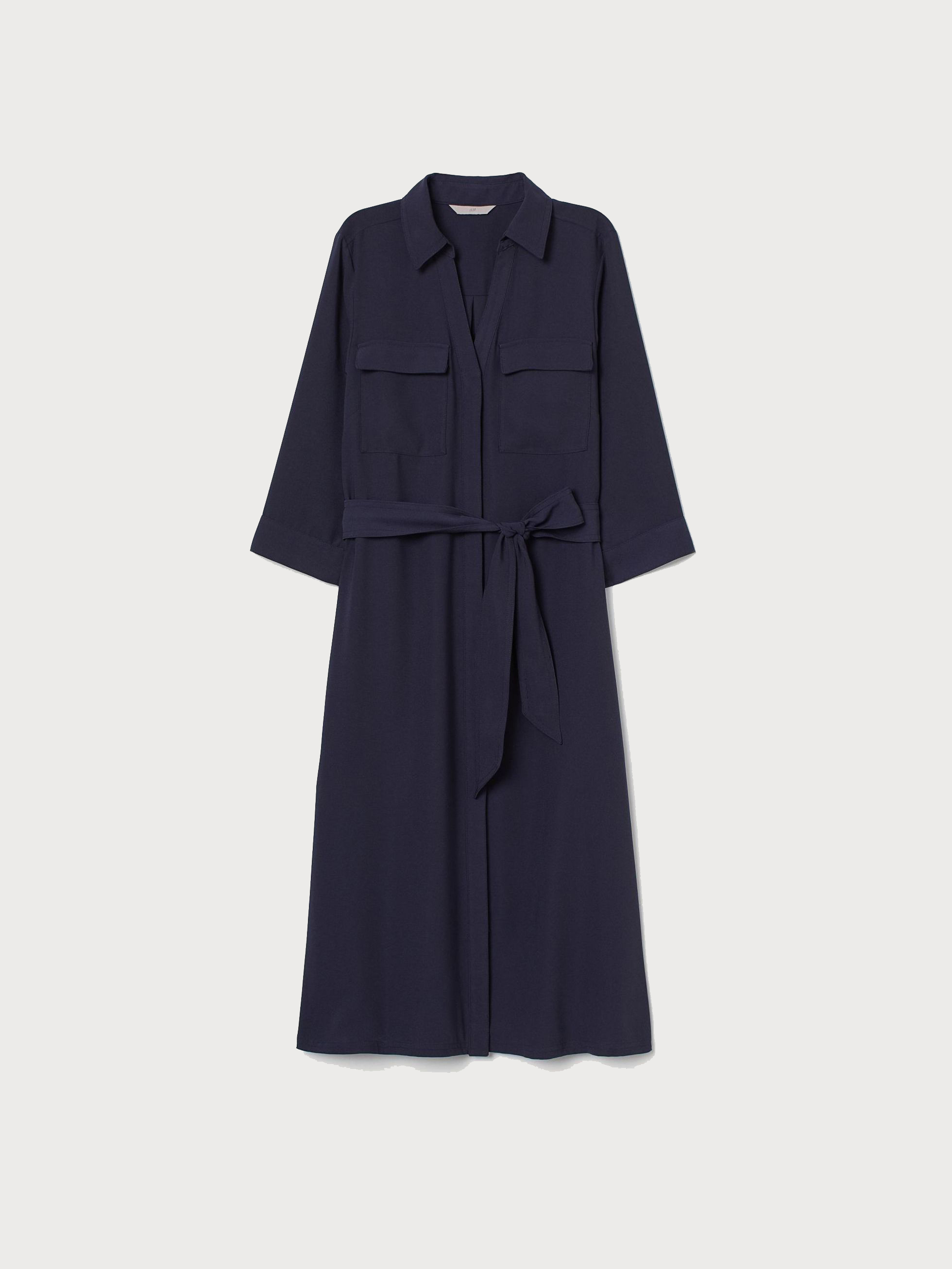 

Платье H&M 97162533  Темно-синее, Платье H&M 97162533 36 Темно-синее
