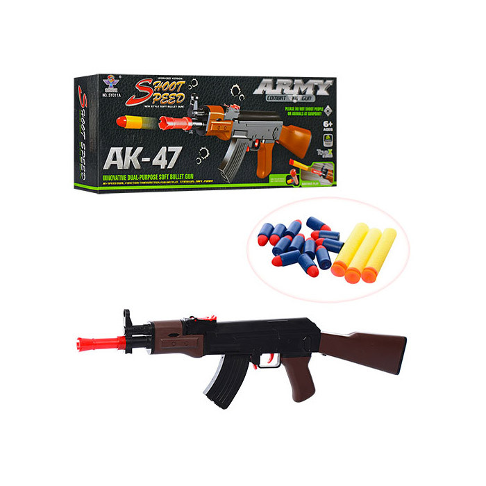 

Игрушечный автомат АК-47 с поролоновыми пулями (SY011A)