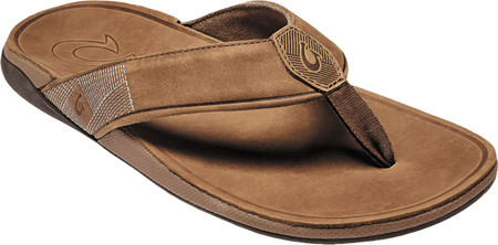 

Мужские вьетнамки, сланцы OluKai Tuahine Flip Flop Toffee/Toffee Waterproof Full Grain Leather 43