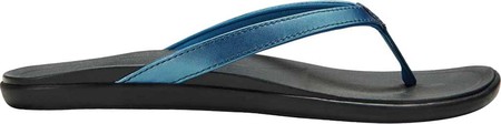 

Женские вьетнамки, сланцы OluKai Ho'opio Flip-Flop Deep Water/Black Synthetic 35