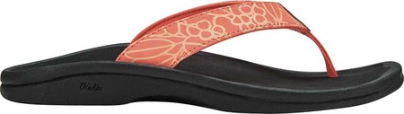 

Женские вьетнамки, сланцы OluKai Ohana Flip Flop Fusion Coral/Onyx Synthetic 40