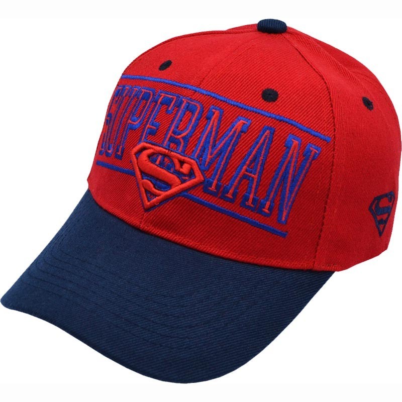 

Кепка бейсболка Superman красная с темно-синим на застежке 56-58 см 700-2544