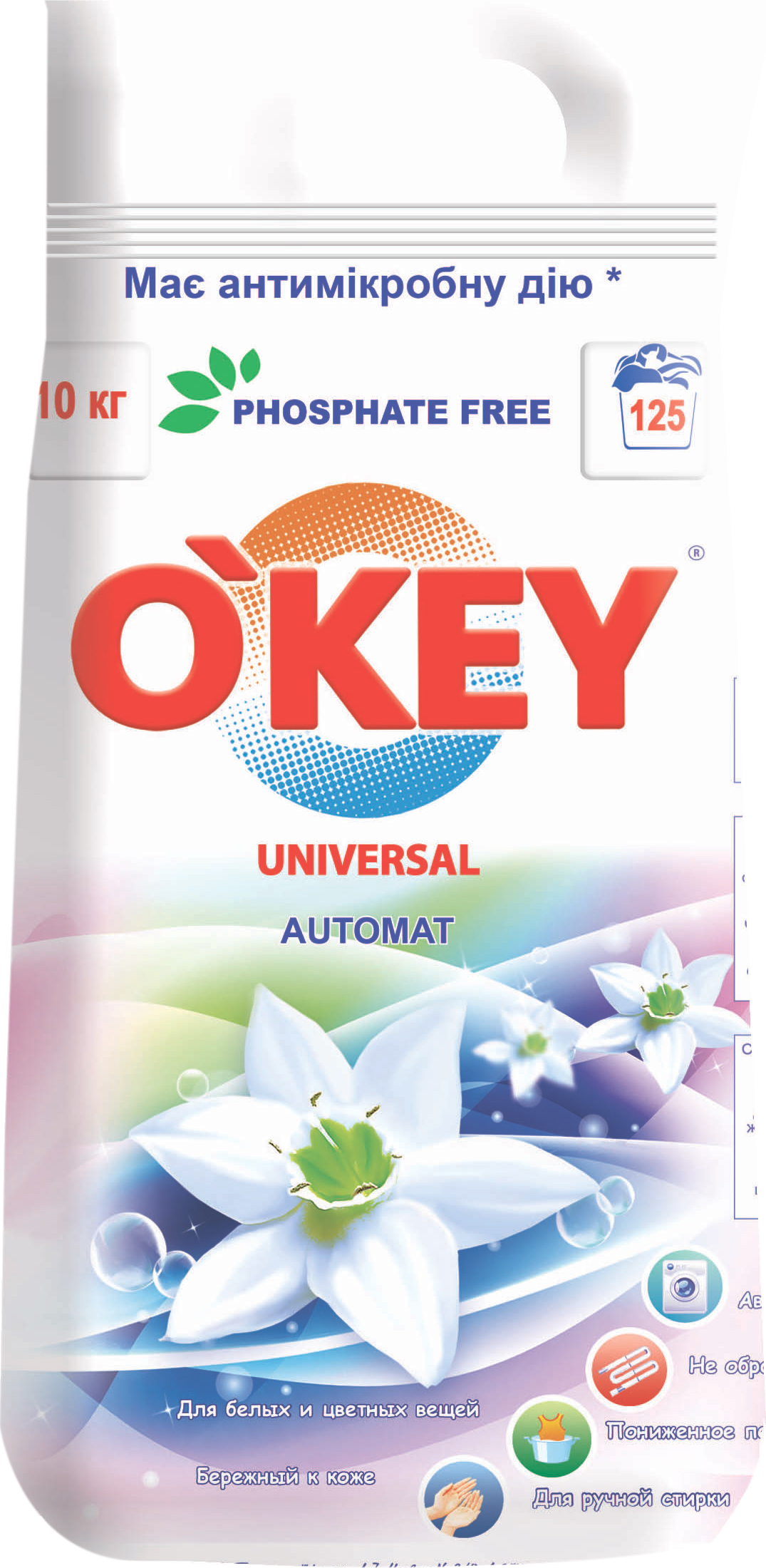 

Стиральный порошок O'key Universal 10 кг