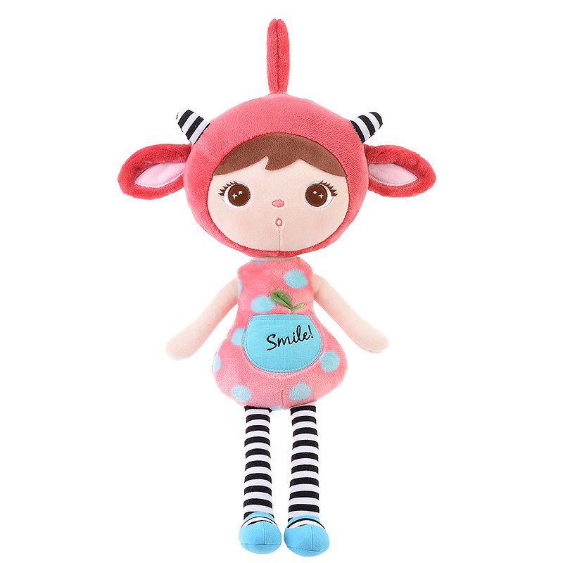 

Мягкая игрушка текстильная кукла подвеска для девочки Keppel Smile Pink 46 см Metoys Розовая (47151)
