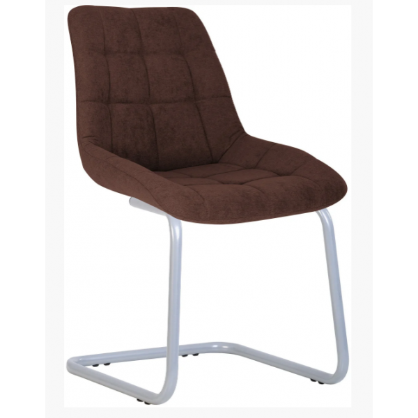 

Стул обеденный кухонный NICOLE CF alu металл + ткань Soro-28 цвет Коричневый Новый Стиль