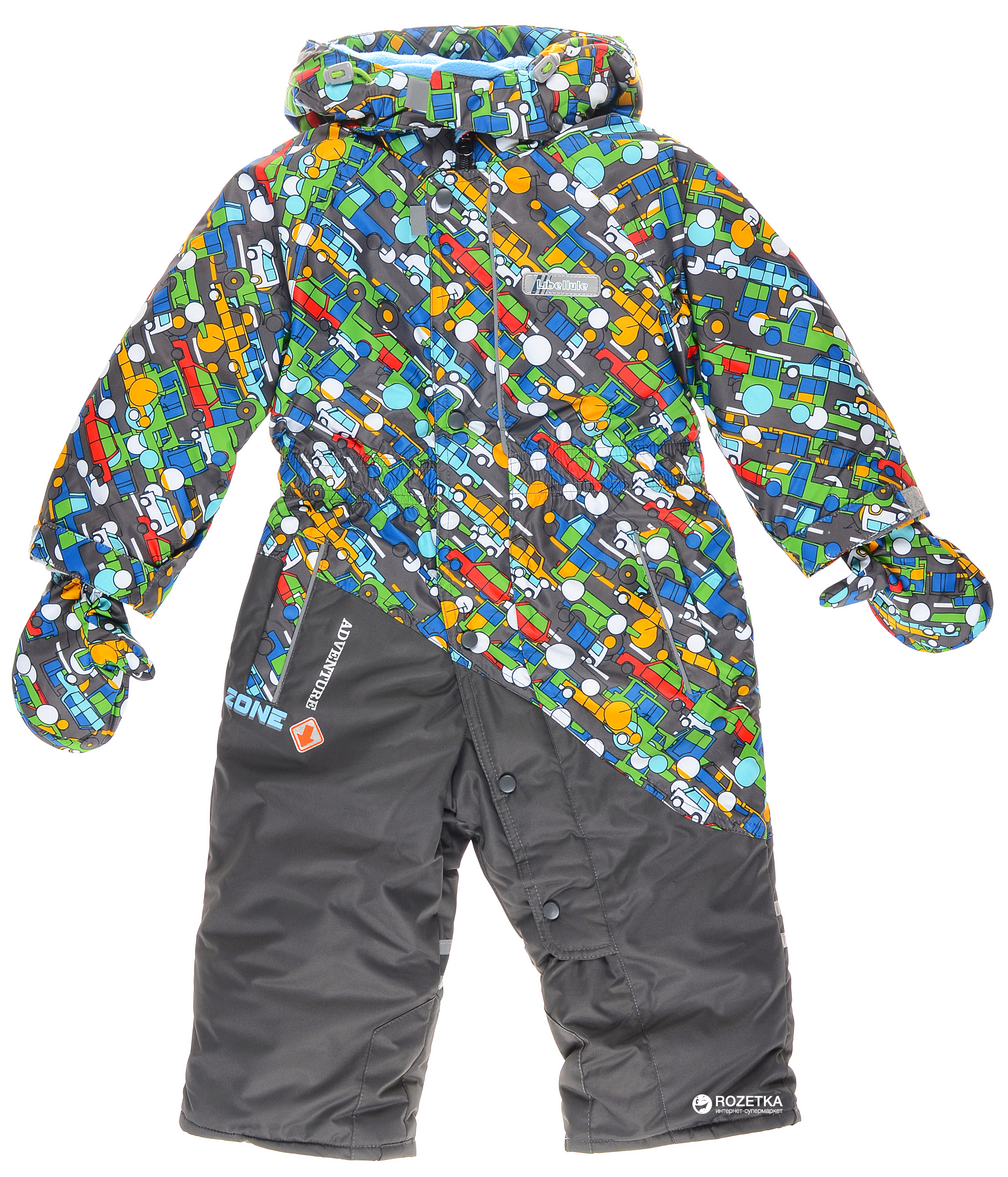 

Термо-комбинезон зимний Baby Line Z-101-17 Машинки 92 см Серый (ROZ6205001321)