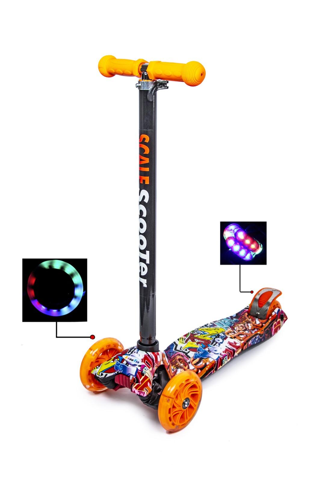 

Детский самокат Scooter MAXI Graffity Светящиеся колеса