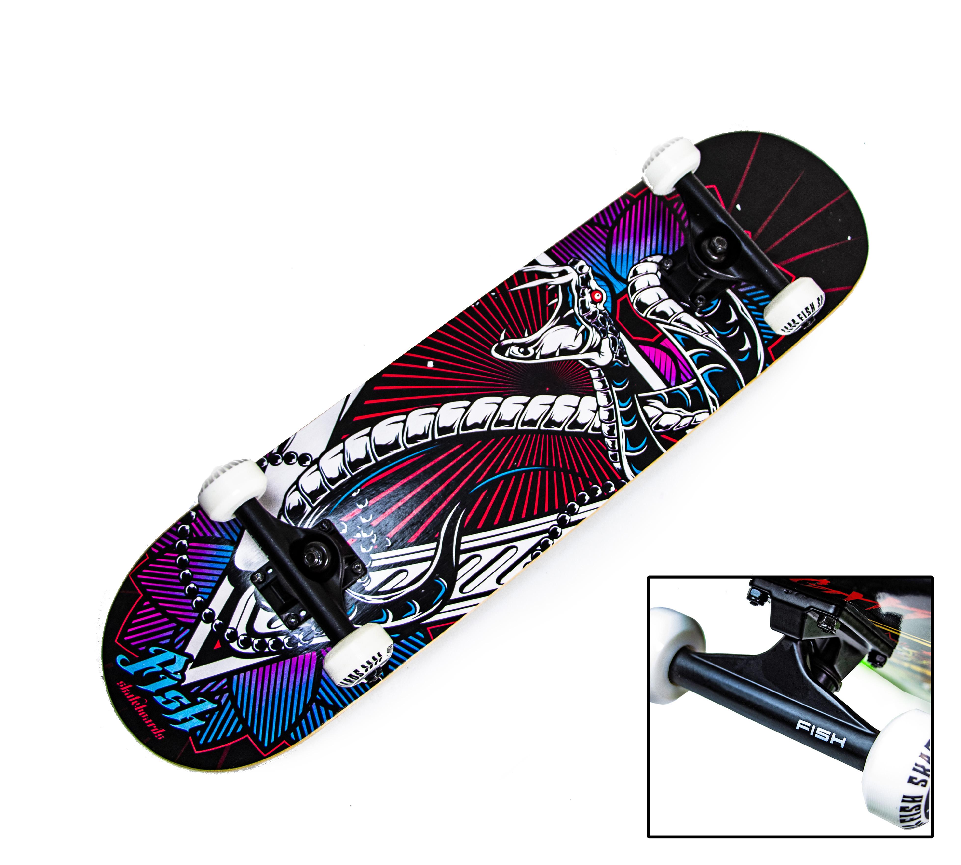 

СкейтБорд деревянный от Fish Skateboard Snake Skin