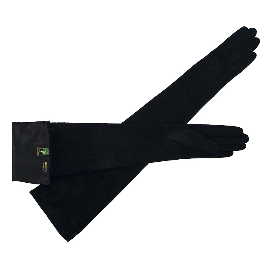 

Перчатки женские Alpa Gloves, 60см, велюровые, Черные, (6)