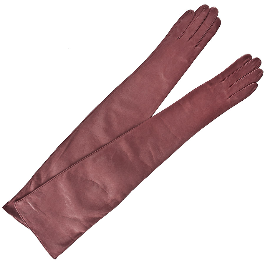 

Перчатки длинные Alpa Gloves, 60 см, велюровые, розовые