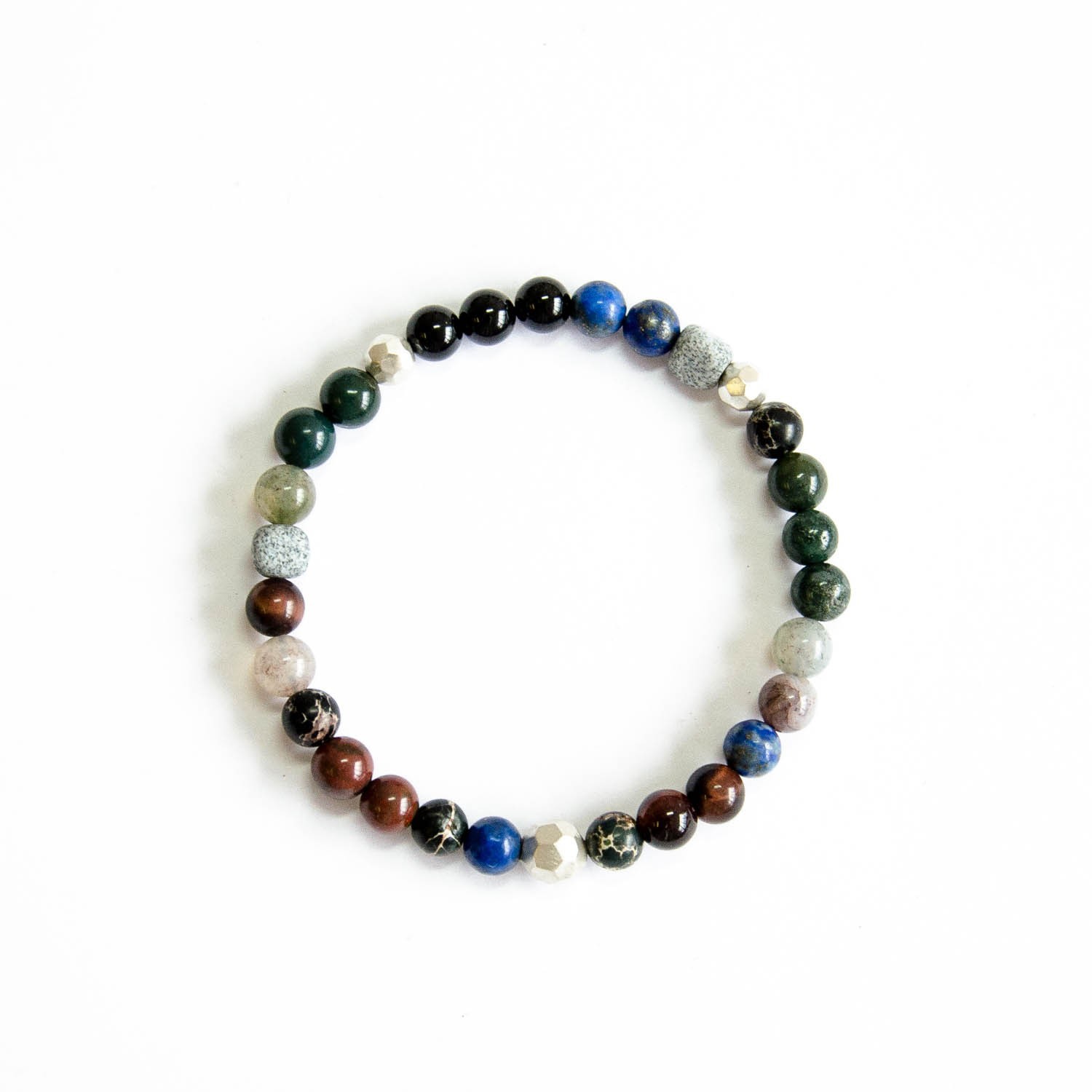 

Браслет TOTEM Adventure Jewelry с натуральными камнями и серебром 20 см (0140-1-2)