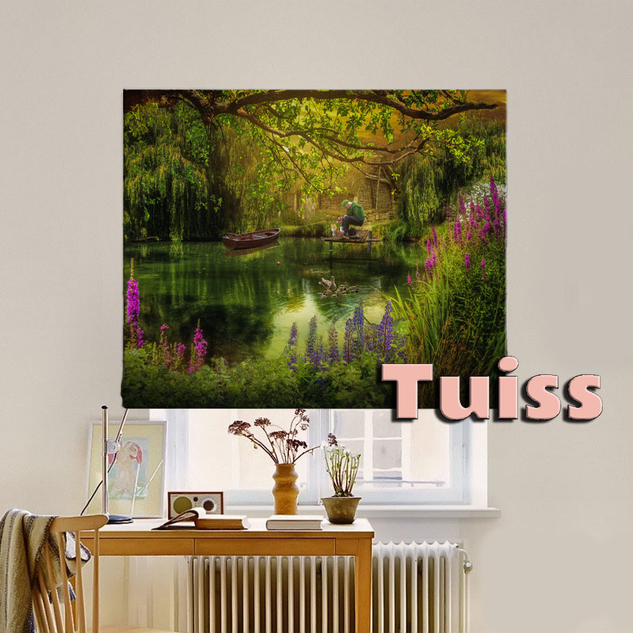 

Римская штора система Classic InHt Фотопечать Арт 17-010 Джуси Велюр 120х170 см