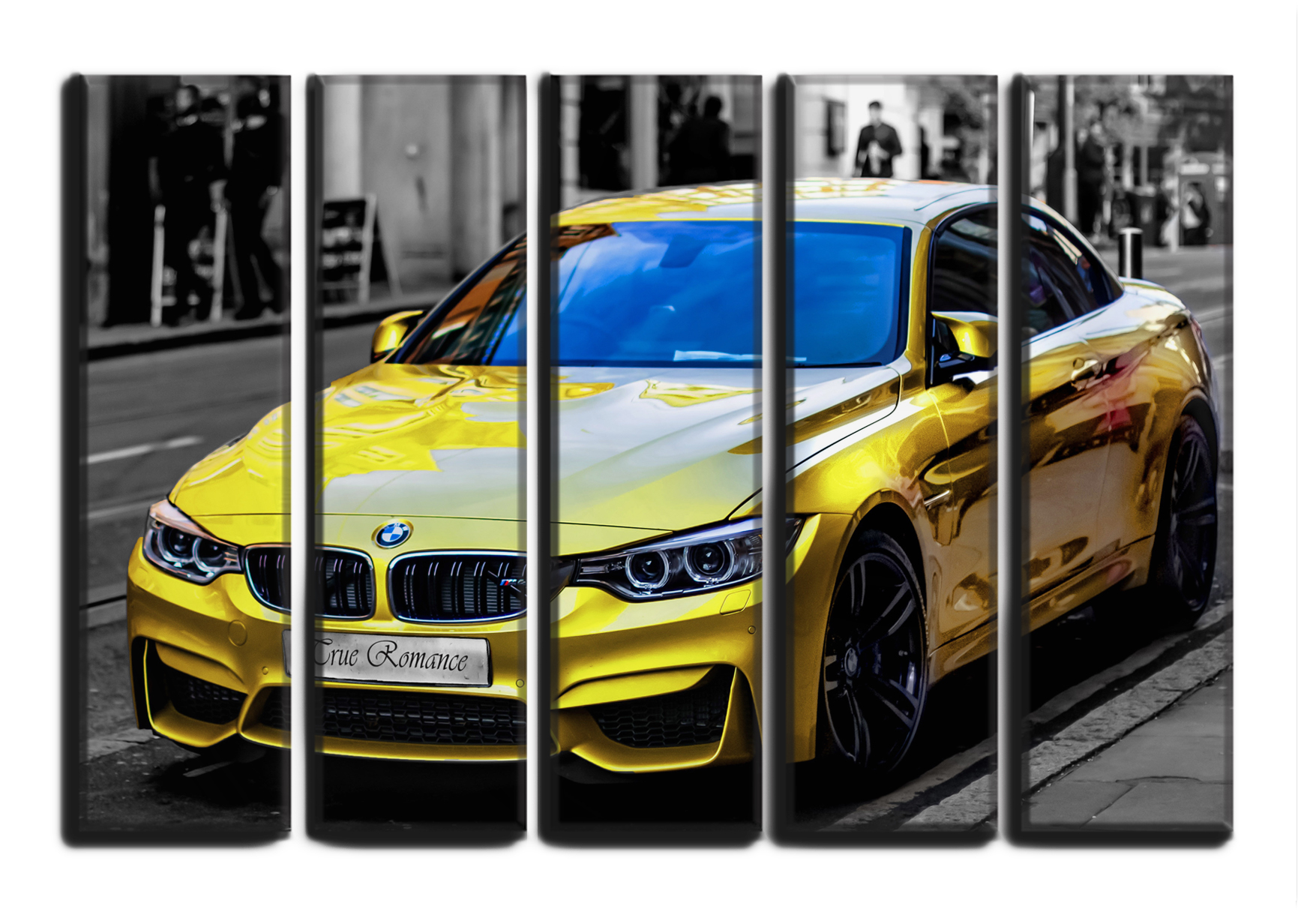 

Модульная картина на холсте из 5 частей Авто BMW M4 спортивный авто Hotel Arizona HD 89 см x 140 см