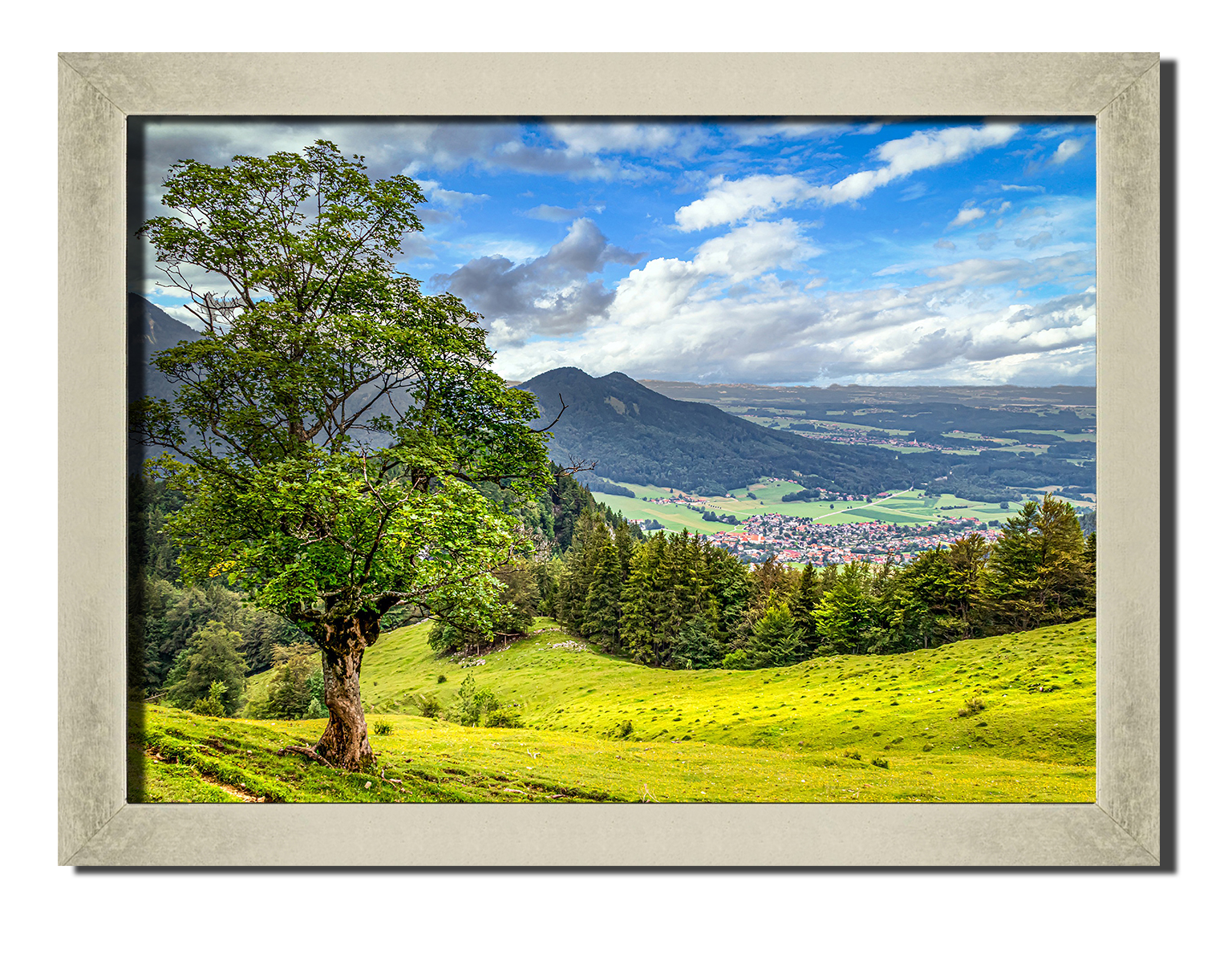 

Silver frame картина на файн-арт бумаге Походы в Баварии природа пейзаж ландшафт Hotel Arizona HD 31 см x 41 см