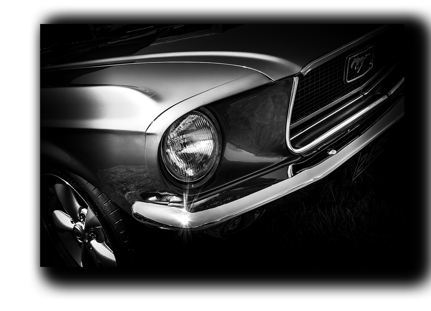 

картина на холсте Ford Mustang старинные ретро винтажные авто Hotel Arizona HD 28 см x 41 см