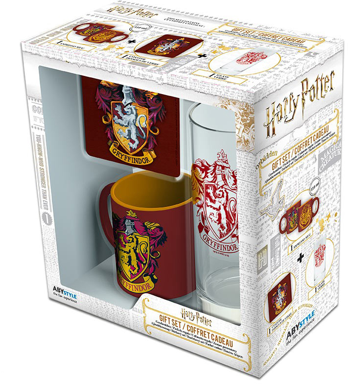 

Подарочный набор ABYstyle Harry Potter - чашка подставка под чашку стакан Гріффіндор (ABYPCK101)