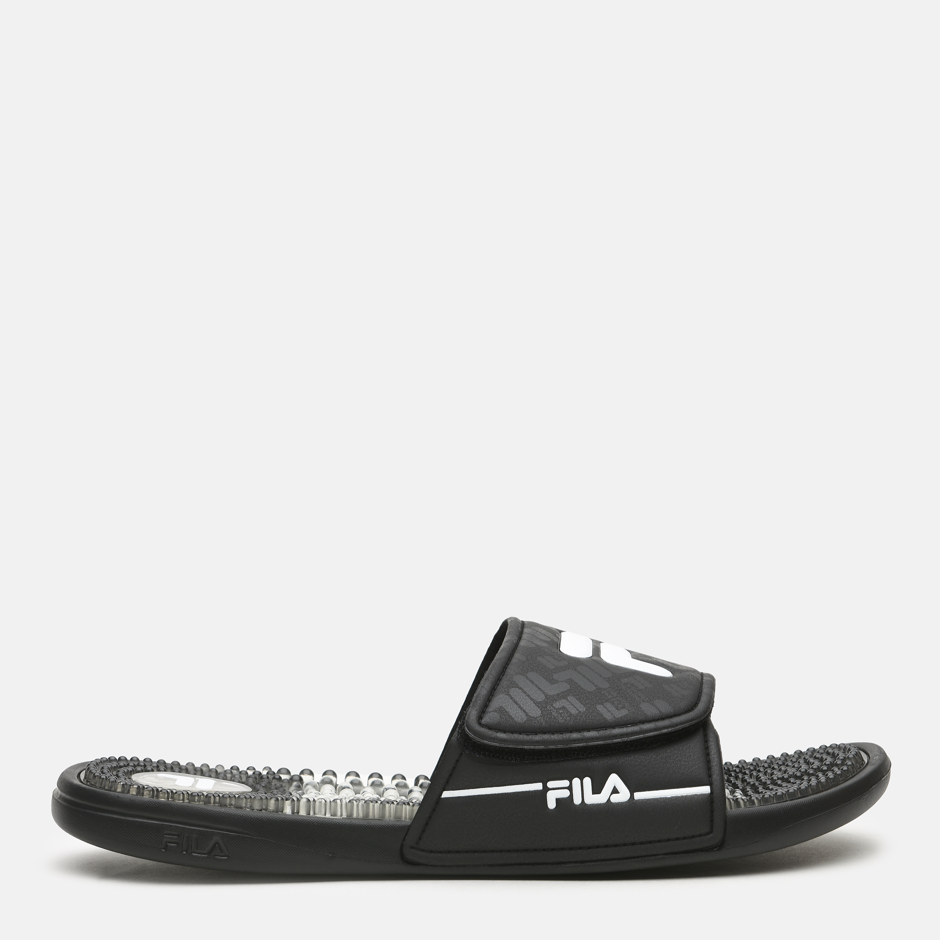 

Шлепанцы Fila Massage M Slippers 105785-BW 45 30 см Черные с белым