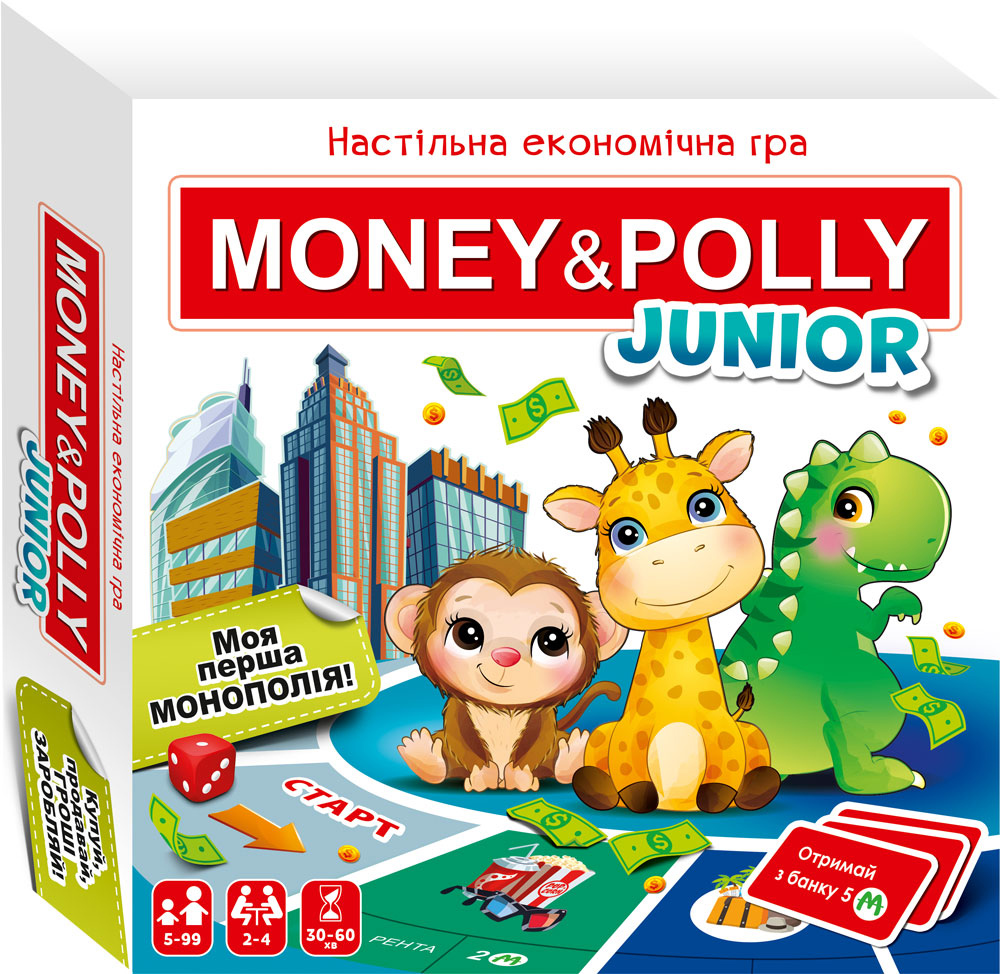 

Настольная экономическая игра Мій Успіх+ Money Polly Junior (укр) (4823076000370)