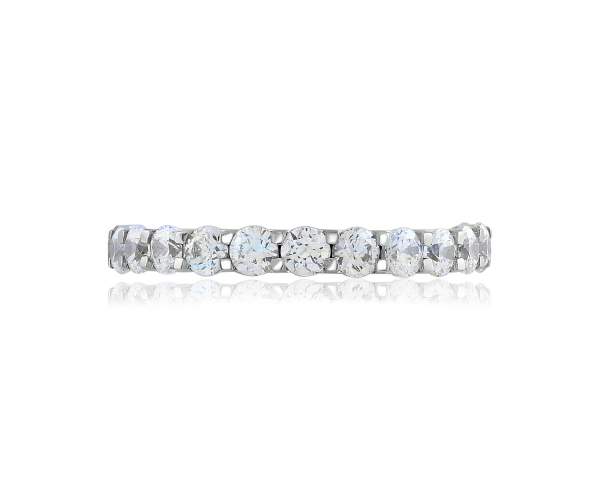 

Кольцо-дорожка из белого золота с камнем SWAROVSKI Zirconia,КД4280/1SW, 17 размер