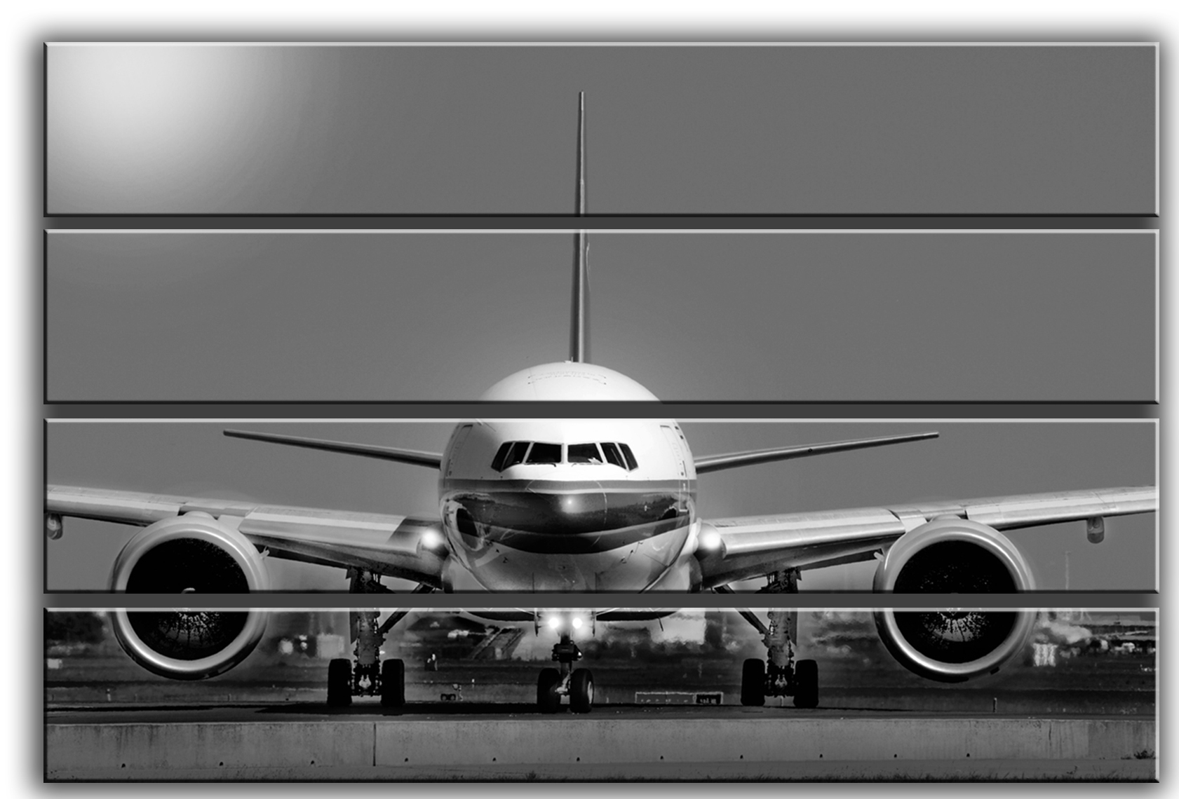 

Модульная картина на холсте из 8 больших частей самолет Boeing 777 авиация Боинг Hotel Arizona HD 178 см x 254 см
