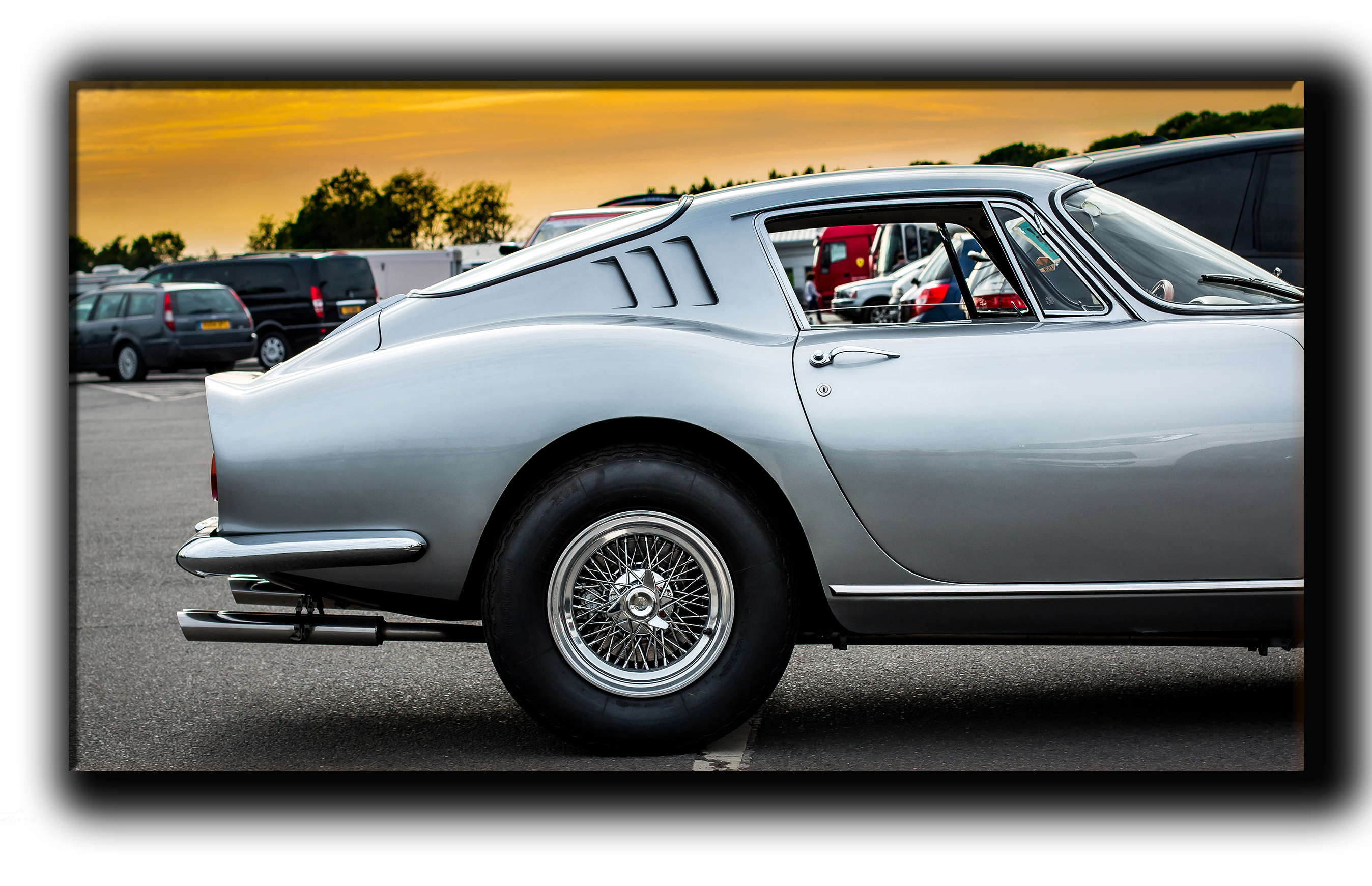 

картина на холсте Ретро спорткар Ferrari 275 GTB гранд туризмо Hotel Arizona HD 59 см x 102 см