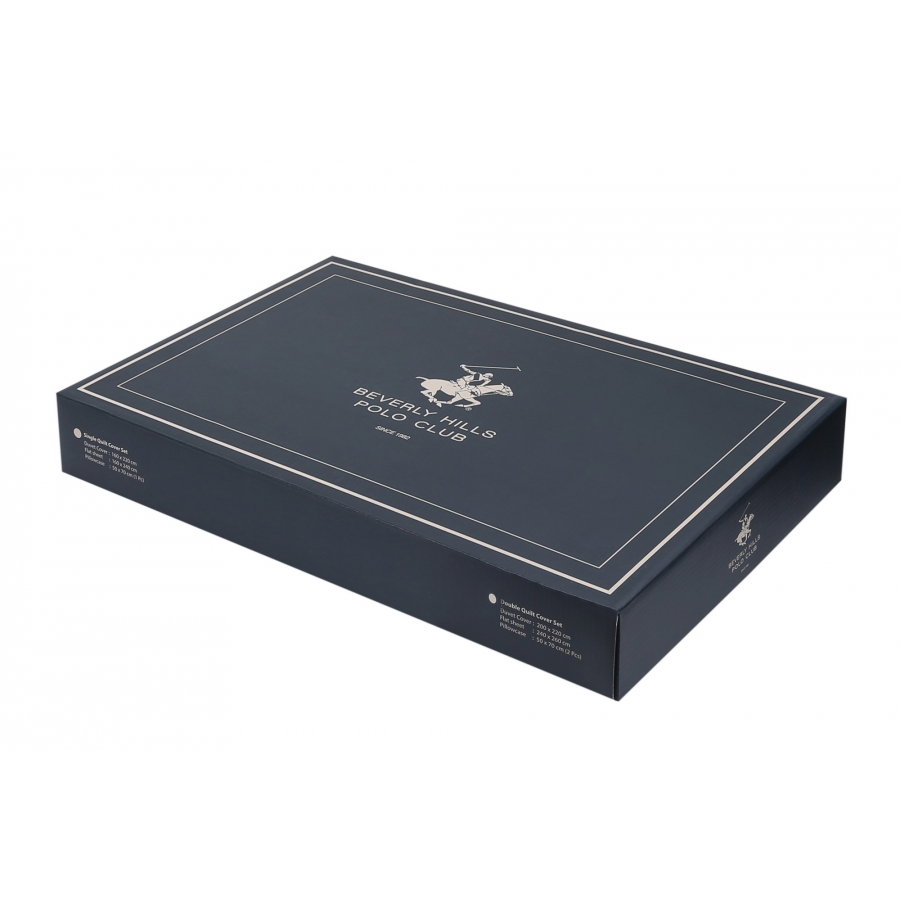 

Постельное белье Beverly Hills Polo Club ранфорс - BHPC 005 Blue евро
