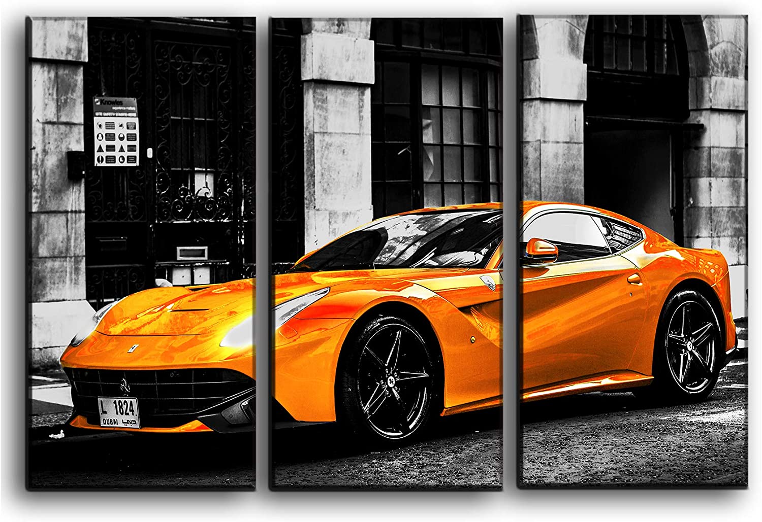 

Модульная картина на холсте из 3 частей Ferrari F12 Berlinetta спортивный автомобиль Hotel Arizona HD 56 см x 84 см