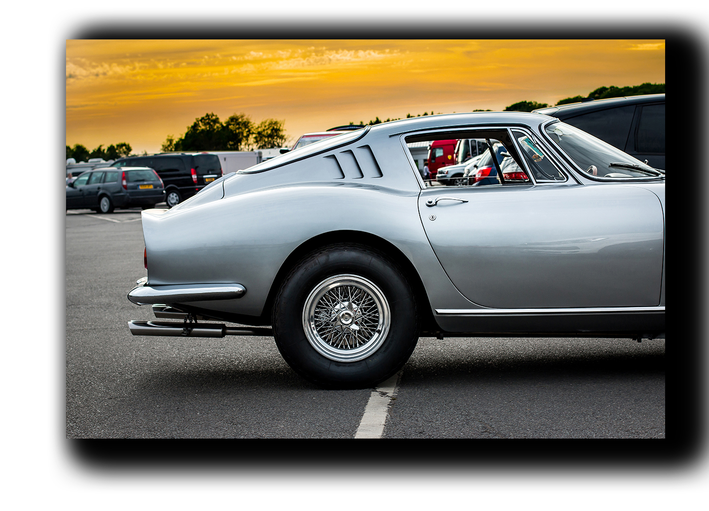 

картина на холсте Ретро спорткар Ferrari 275 GTB гранд туризмо Hotel Arizona HD 28 см x 41 см